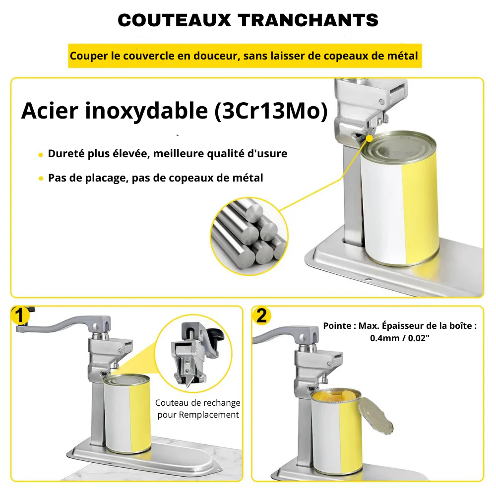 ouvre-boite commercial